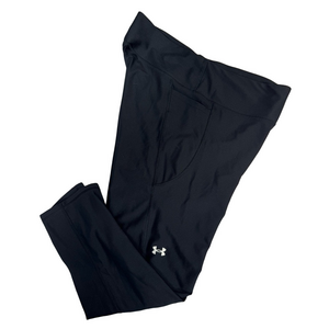 Under Armour Jet Black Compression Activewear Athletic Leggings Attire Lady XL